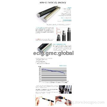 ego twist e-cigarette 650/900/1300mah low price ego twist